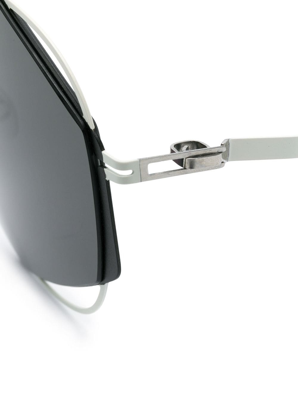 Shop Mykita X Damir Doma Achilles Geometric Sunglasses In White