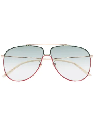 gucci red lens sunglasses