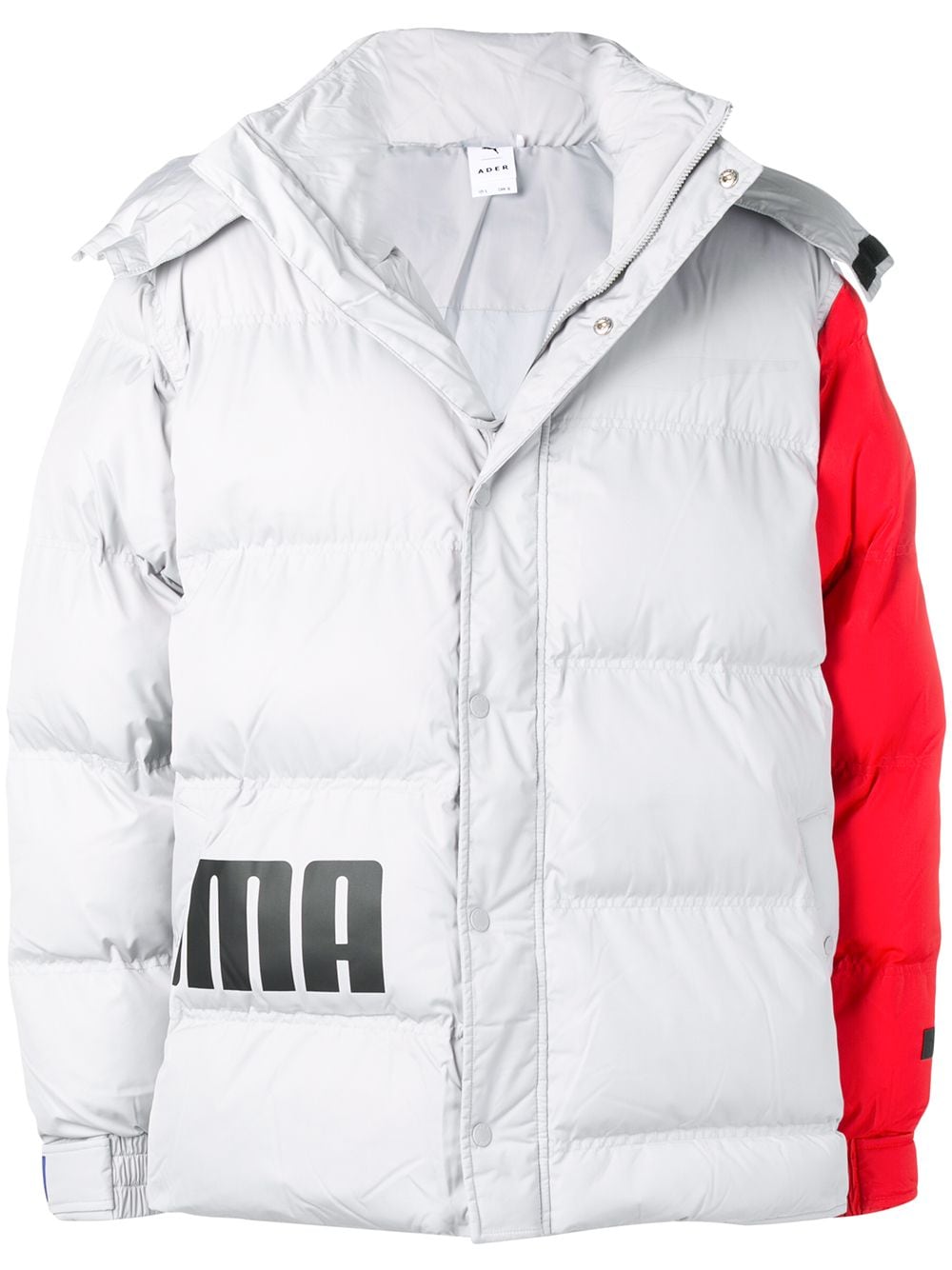 puma puffer hooded jacket