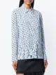 Prada geometric illusion-print shirt