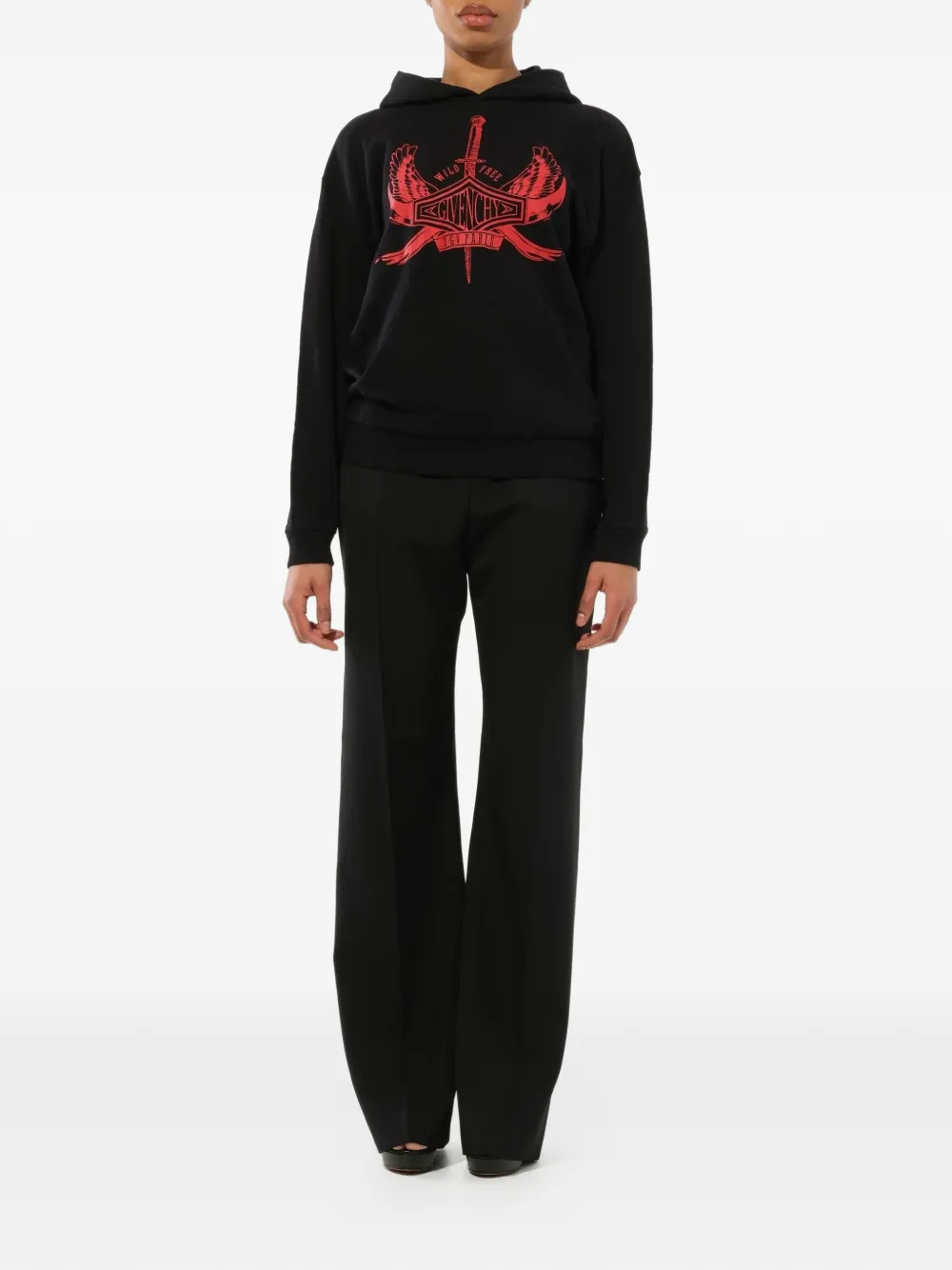 Givenchy Sweatshirt Mit Kapuze   Schwarz 