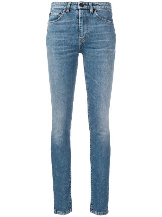Saint Laurent Stonewashed Skinny Jeans - Farfetch