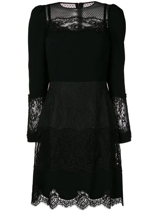 lace panel dress