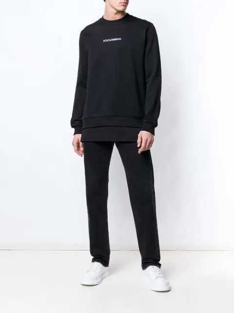 black logo jumper