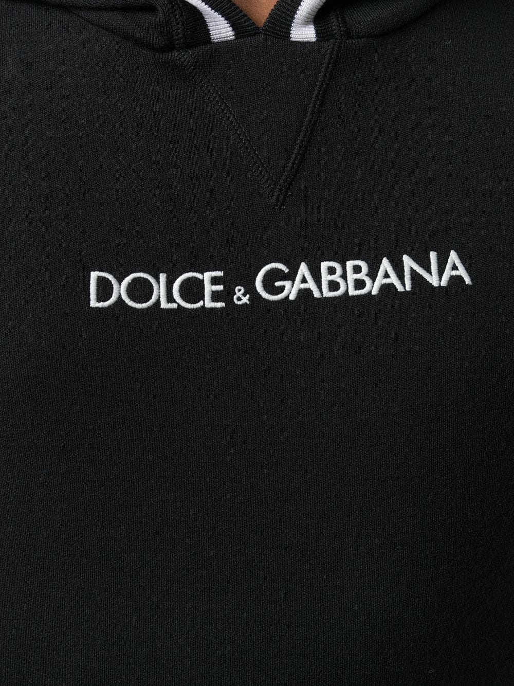 фото Dolce & gabbana худи с вышитым логотипом