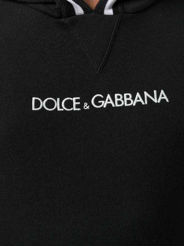 Dolce & Gabbana Logo Embroidered Hoodie - Farfetch