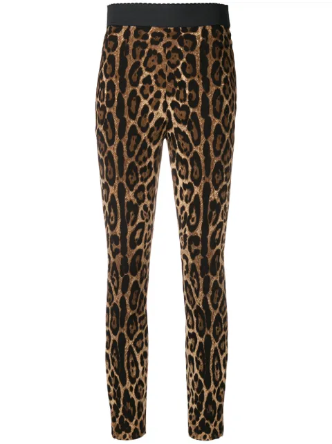 Dolce & Gabbana Calça legging com animal print