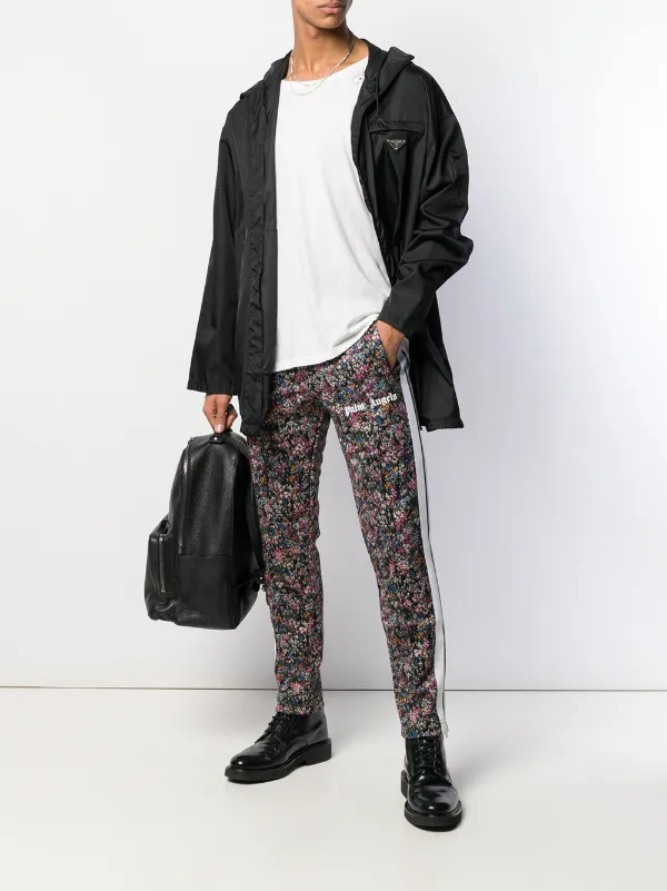 palm angels floral track jacket