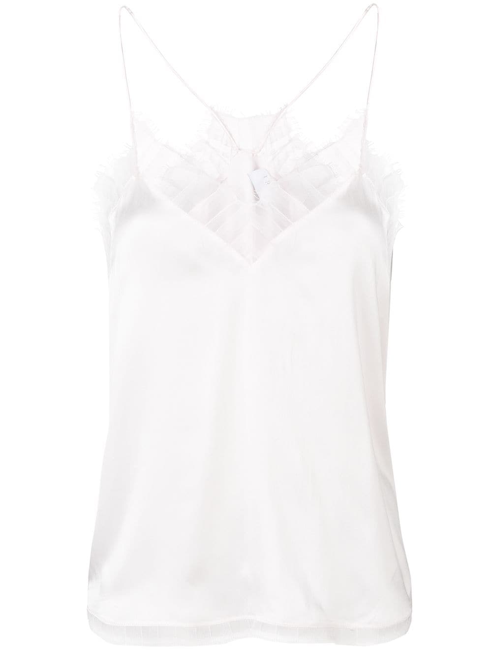 Shop IRO tulle trim camisole vest with Express Delivery - FARFETCH