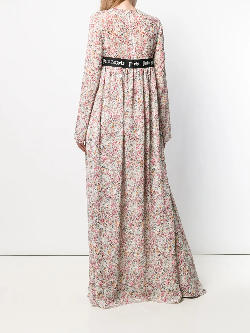 Palm Angels maxi-jurk met bloemendessin Wit