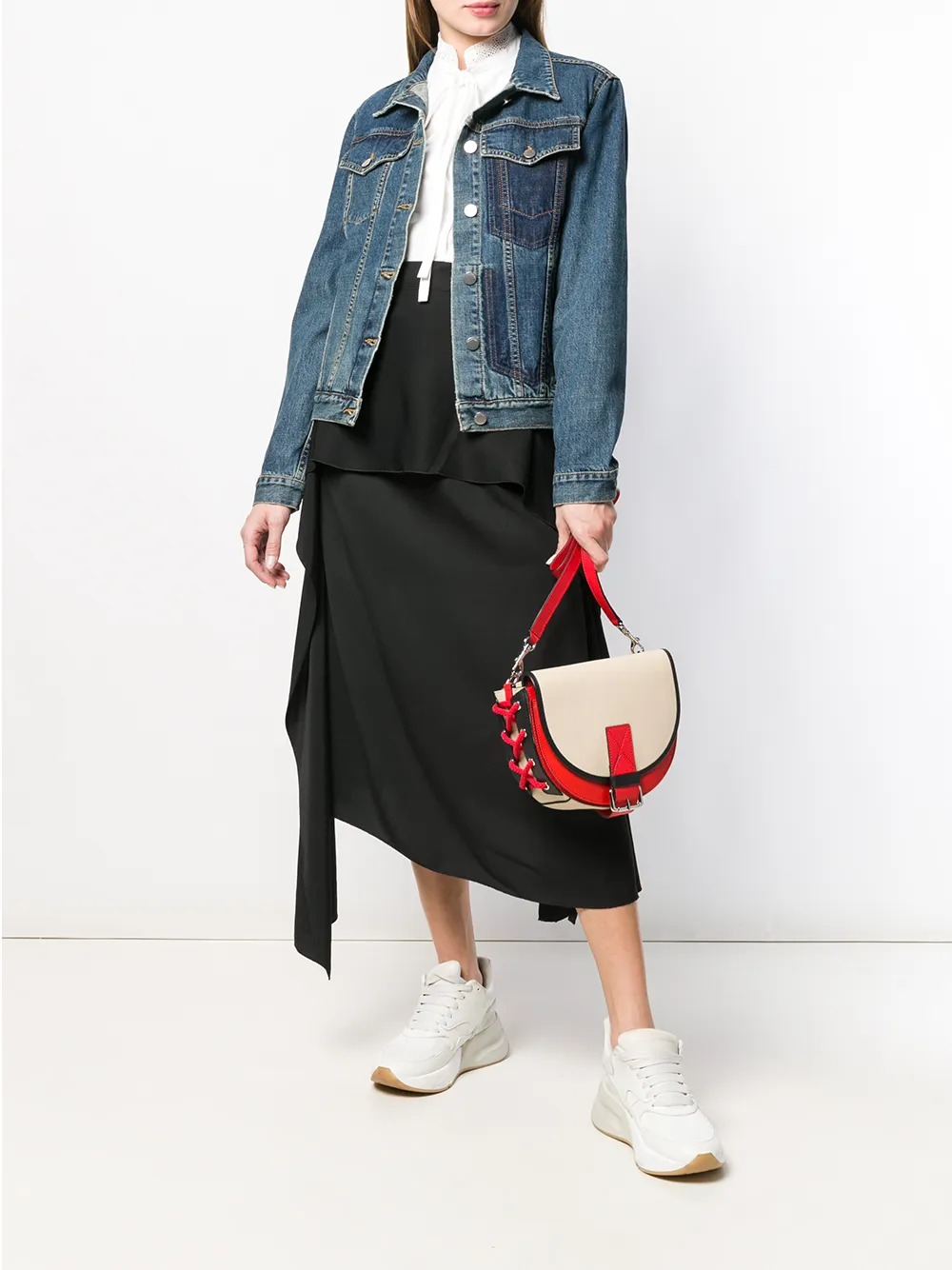  Jw Anderson Jeansjacke Mit Taschendetail   Blau 
