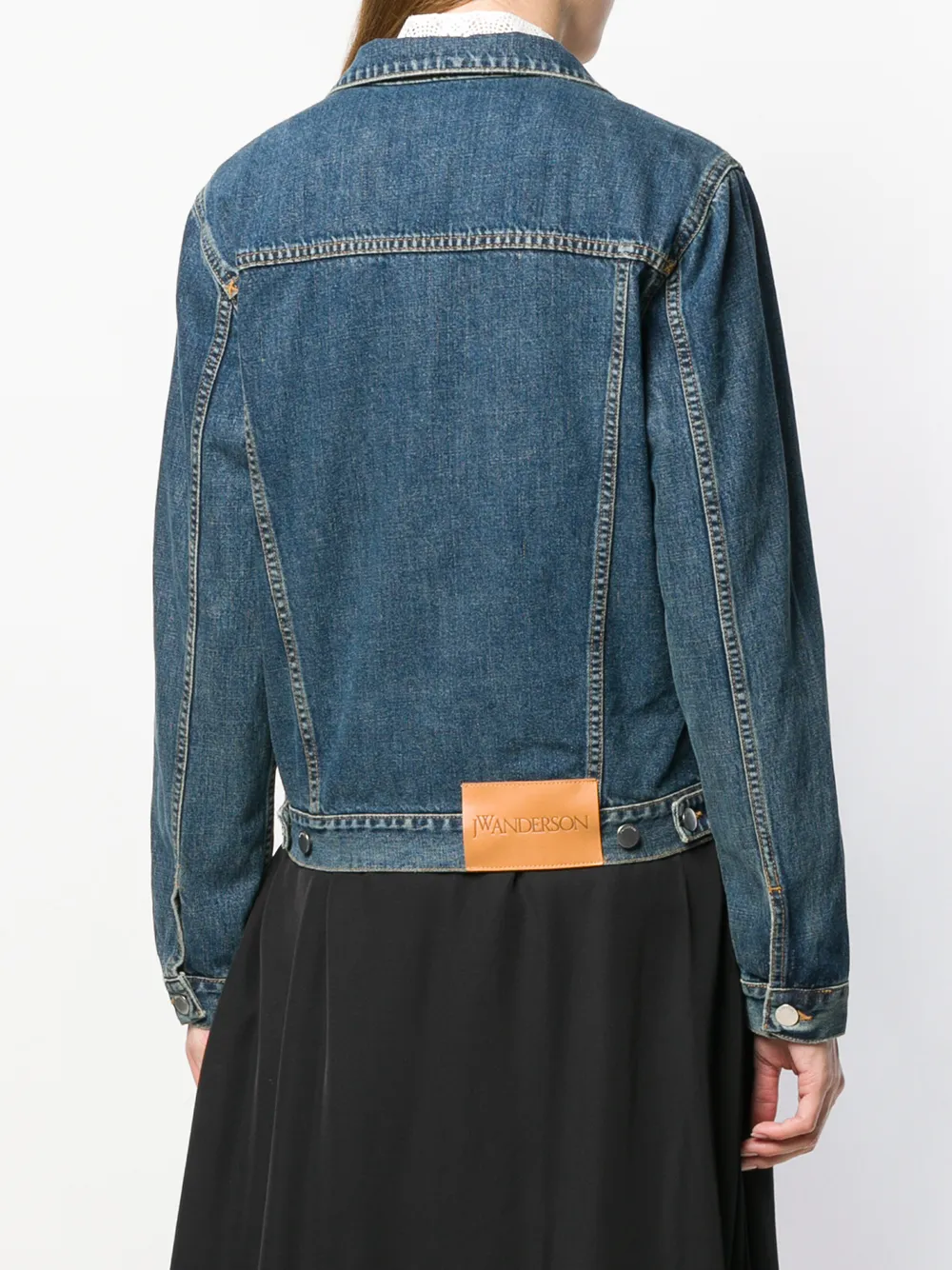 JW Anderson denim jack met gescheurd detail Blauw