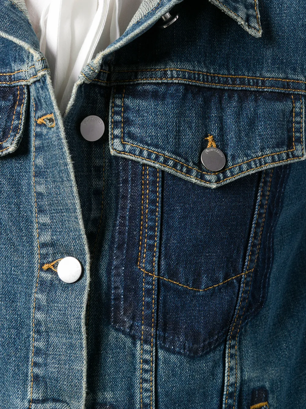 JW Anderson denim jack met gescheurd detail Blauw