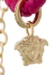 Versace medusa charm leather bracelet