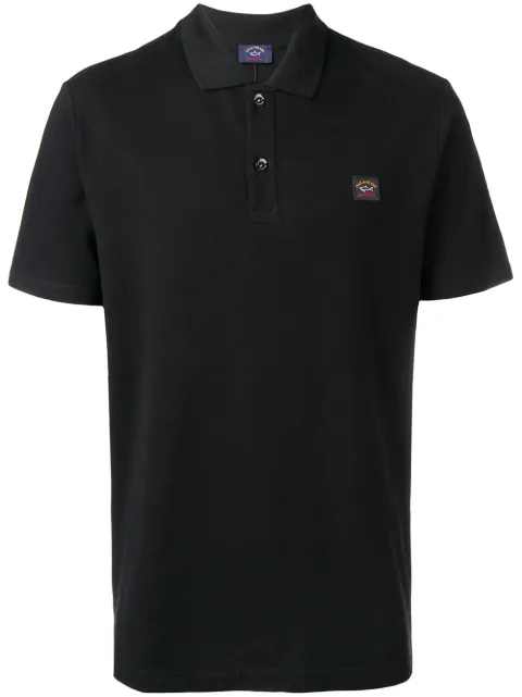 Paul & Shark logo patch polo shirt