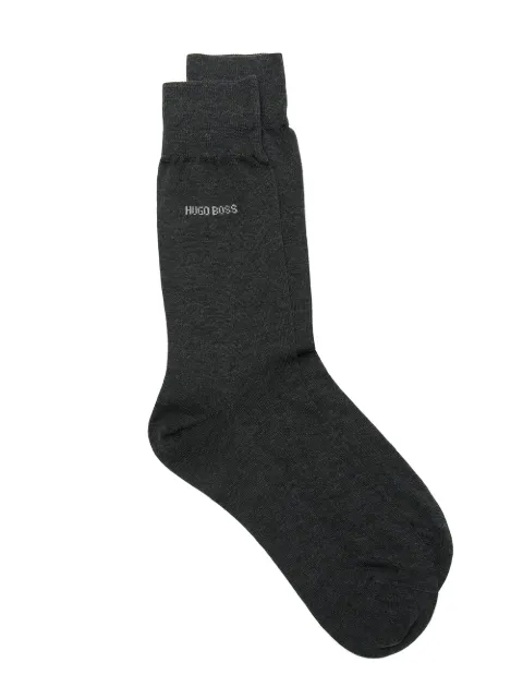 BOSS calcetines tejidos con logo en intarsia