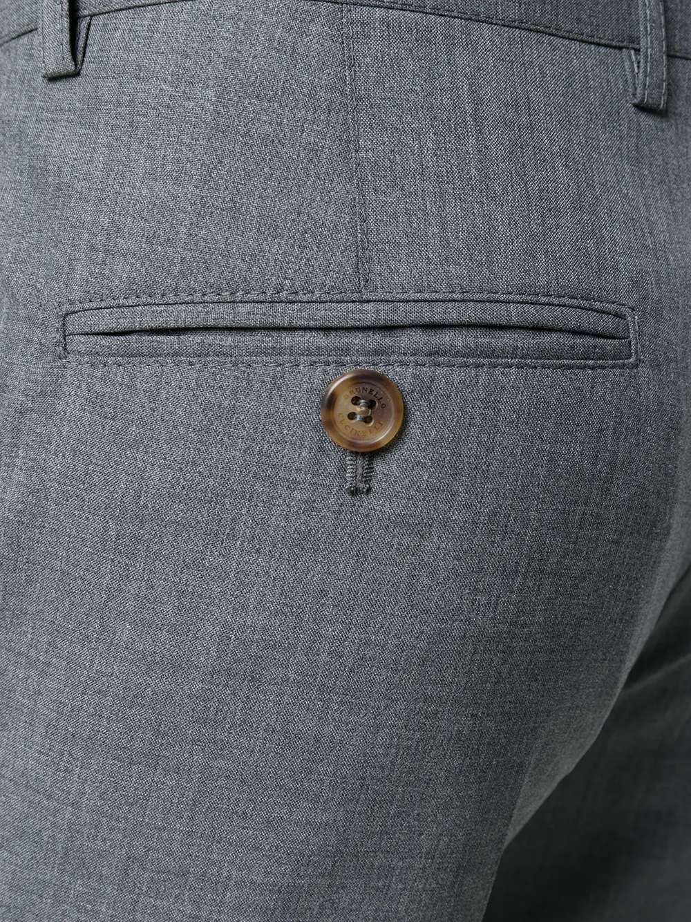 Brunello Cucinelli slim-fit pantalon Grijs