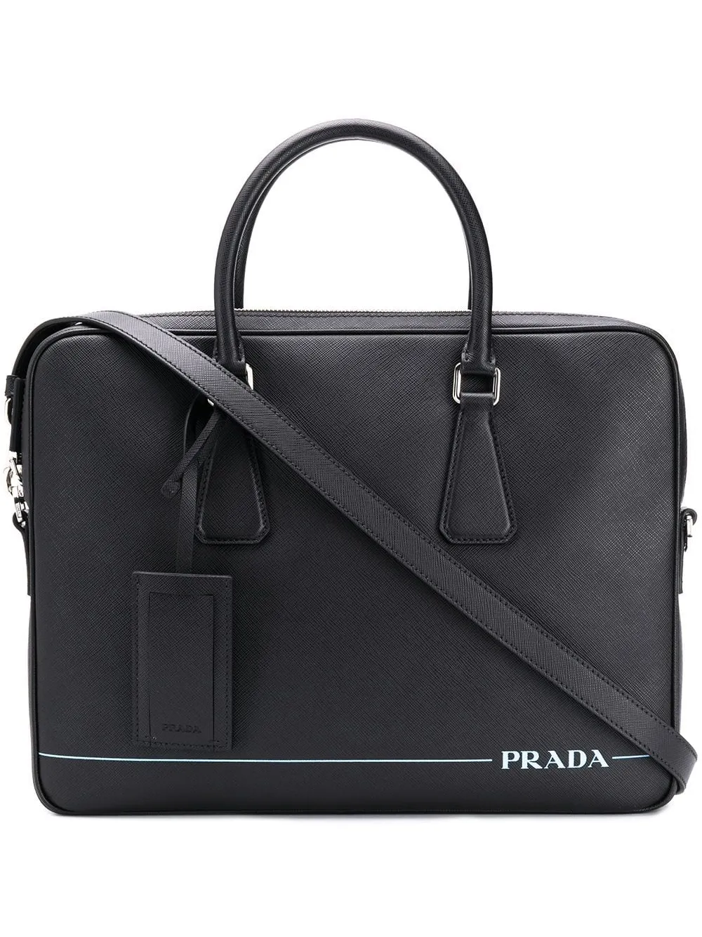 Prada classic saffiano briefcase | Black | Image 1