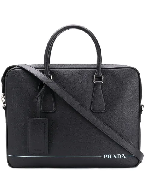 Prada classic saffiano briefcase