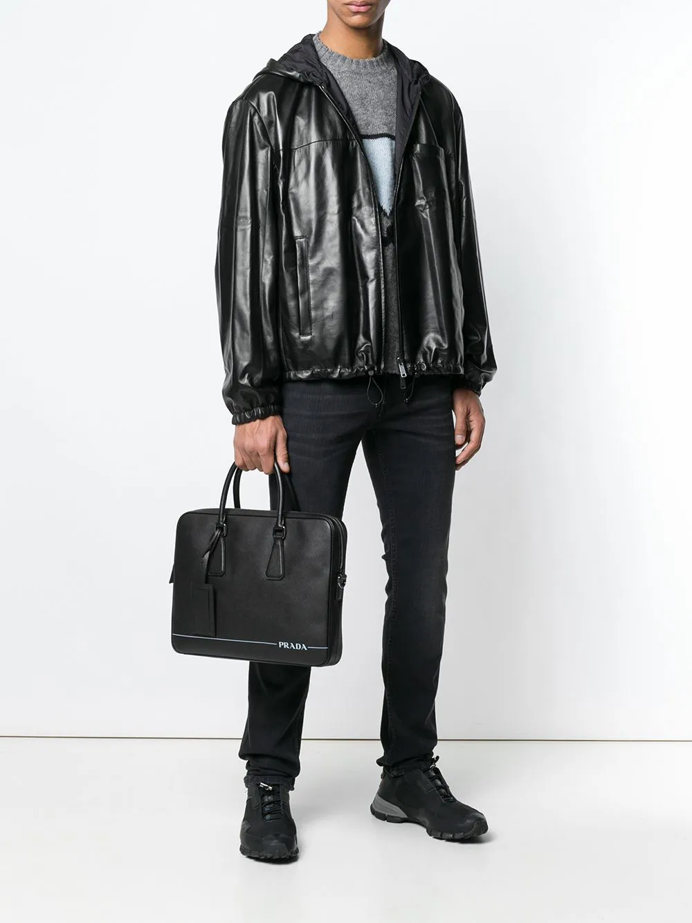 Prada classic saffiano briefcase | Image 2