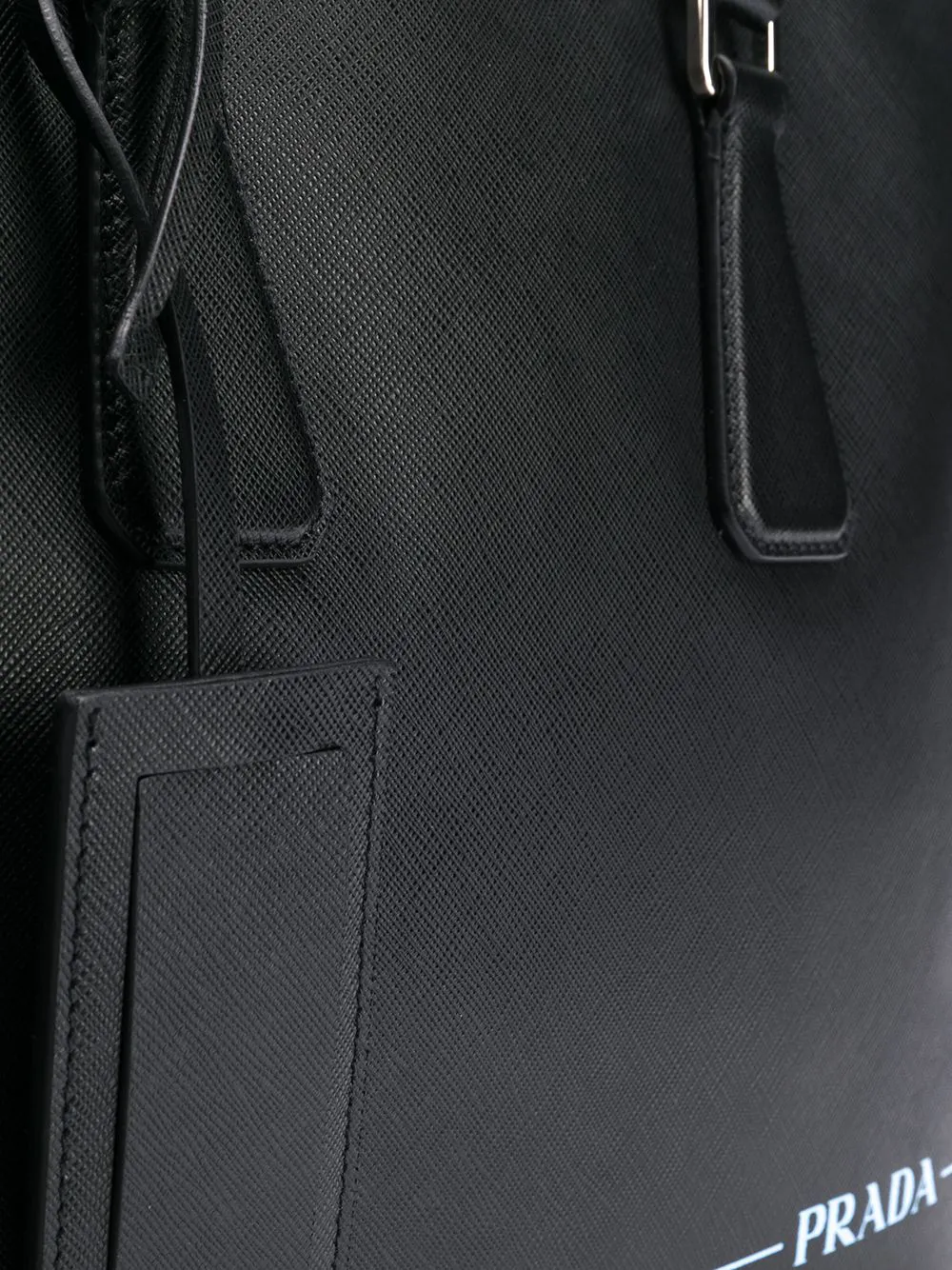 Prada classic Saffiano aktentas Zwart