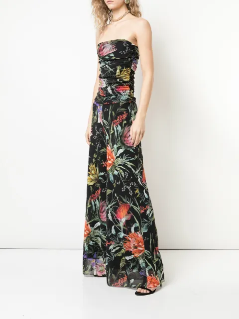 fuzzi strapless jumpsuit