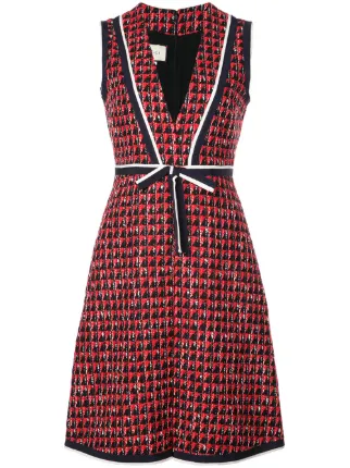Red Tweed Dress