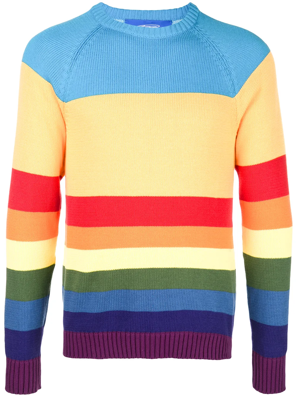 Anton Belinskiy ANTON BELINSKIY GESTREIFTER PULLOVER - ORANGE