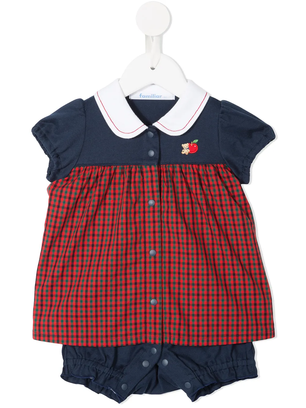 combishort à carreaux