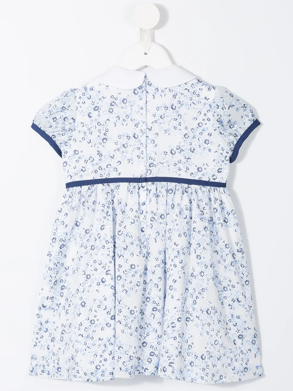 Familiar jurk met bloemendessin - Blauw