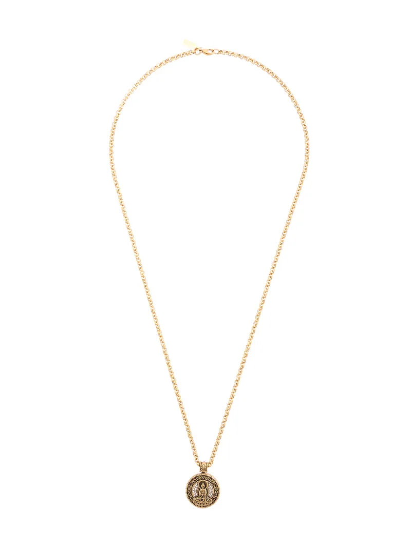 Nialaya Jewelry колье с амулетом Будда