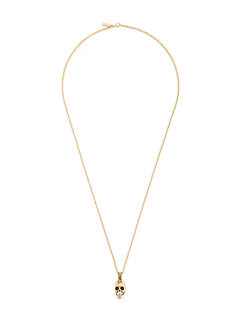Nialaya Jewelry колье с кулоном в форме черепа