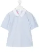 Image 1 of Familiar short-sleeve fitted blouse