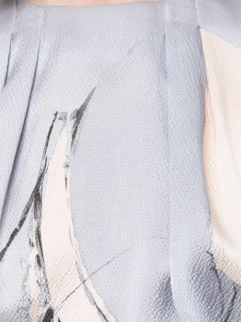 Aje Thurlow Printed Blouse - Blue