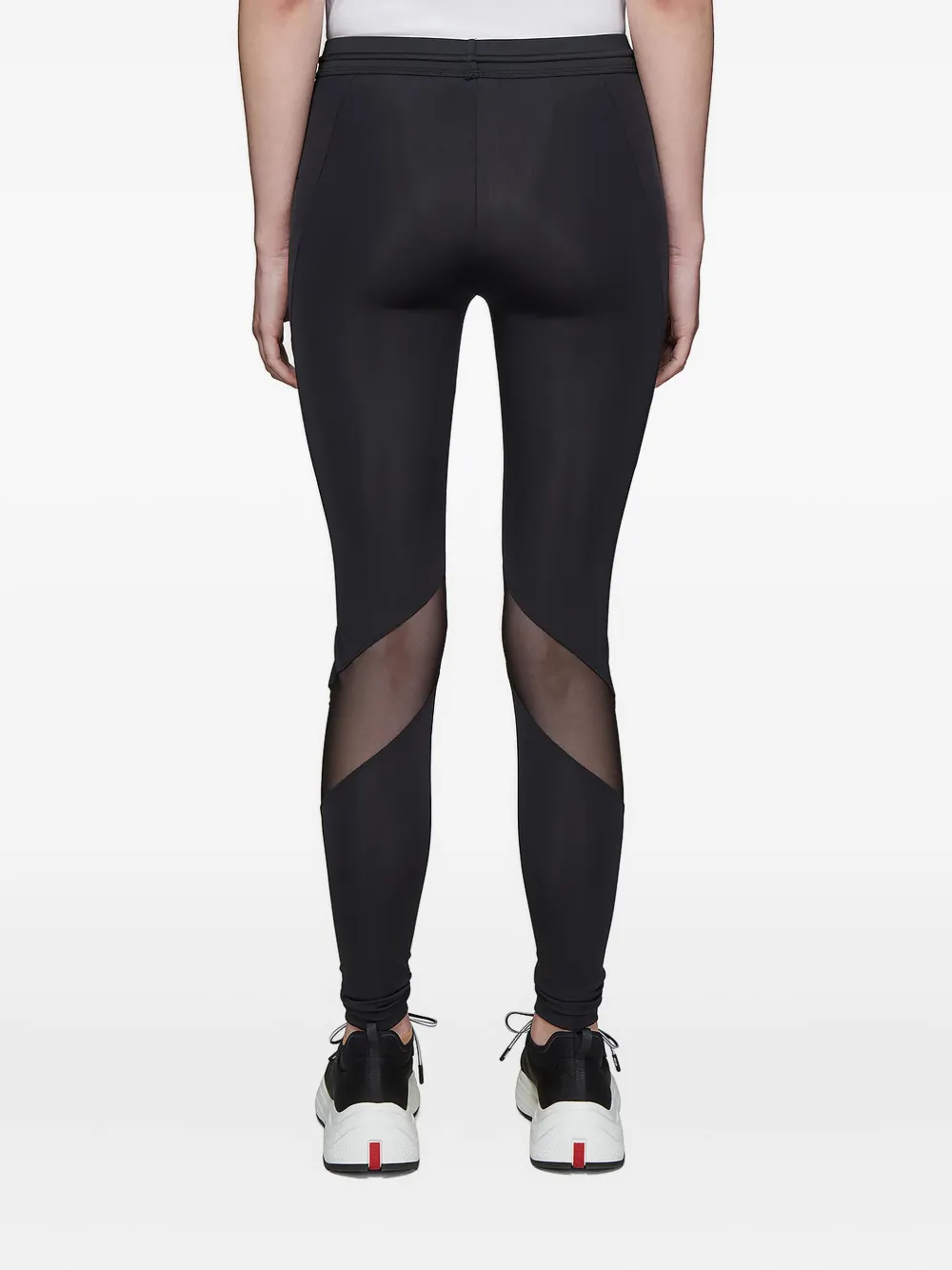 Y-3 legging met logoprint Zwart