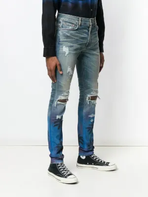 palm tree amiri jeans