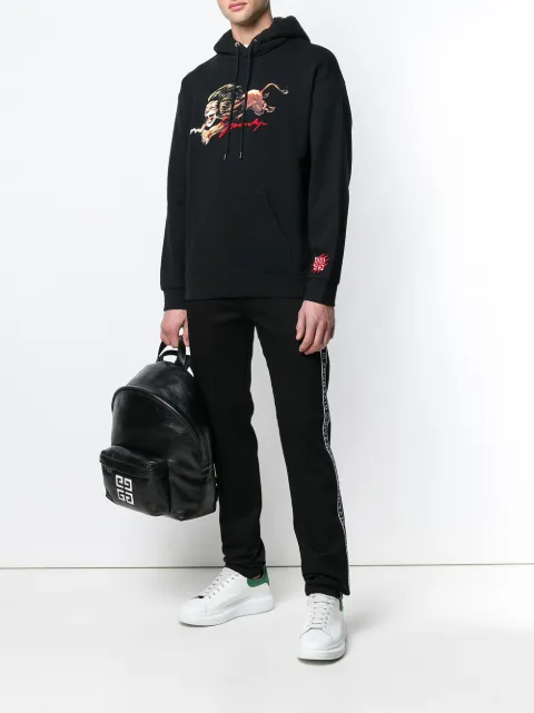 givenchy leo print hoodie