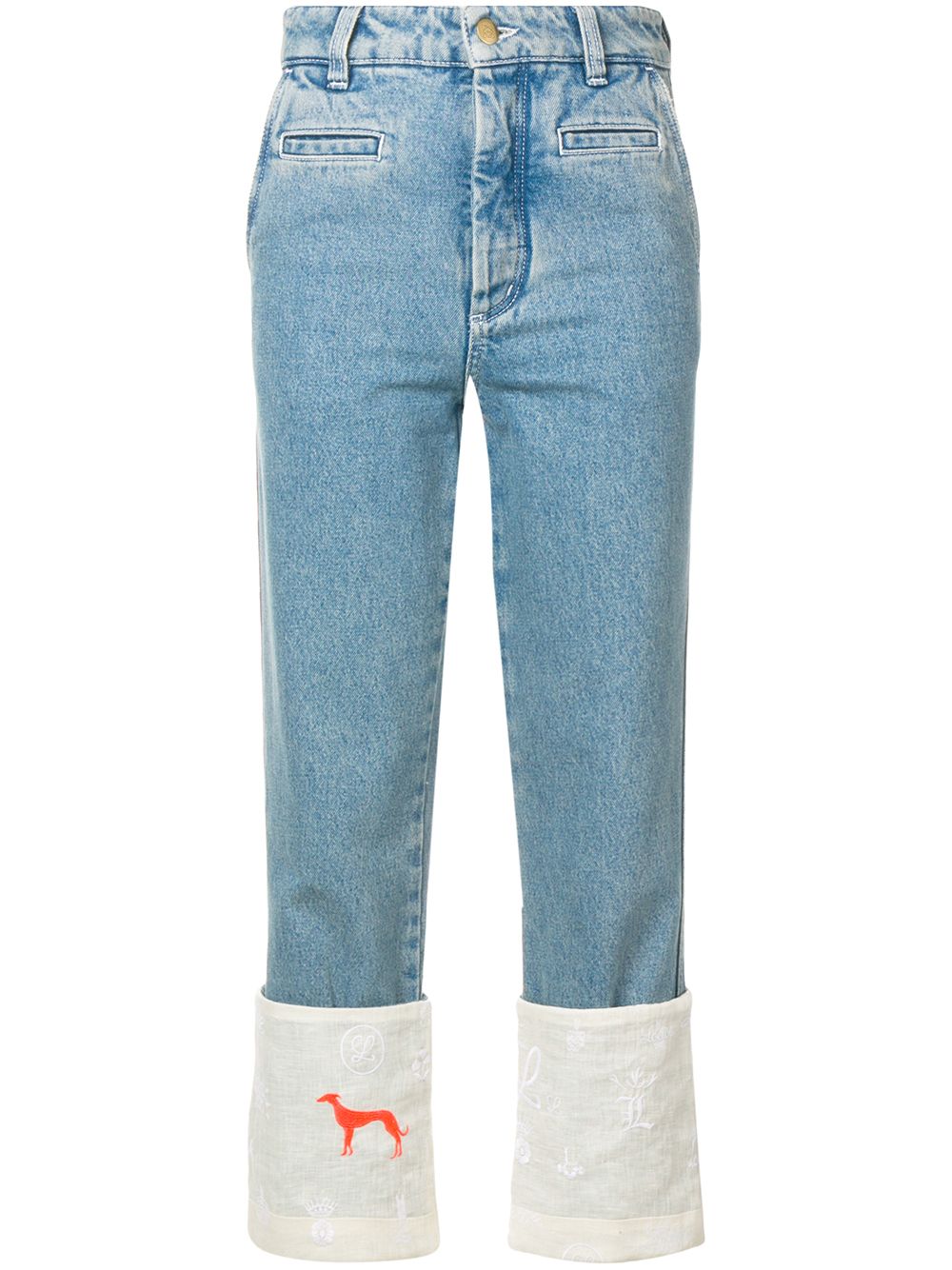фото Loewe джинсы с завышенной талией