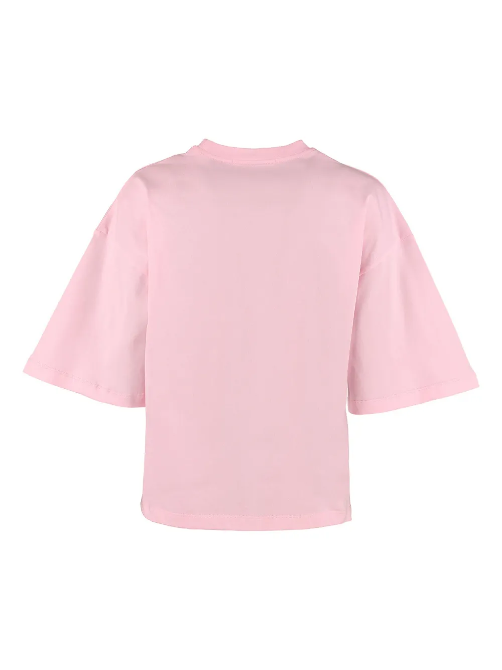 MSGM T -shirt met palmboom en logo Roze
