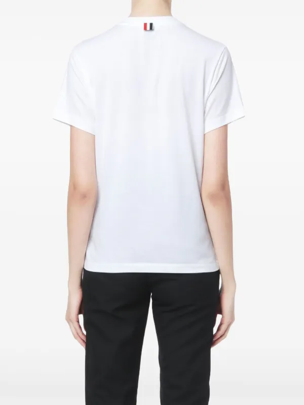 ★送料関税込★THOM BROWNE サイドスリット リラックス Tシャツ Thom Browne サイドスリット リラックス Tシャツ 通販 - FARFETCH