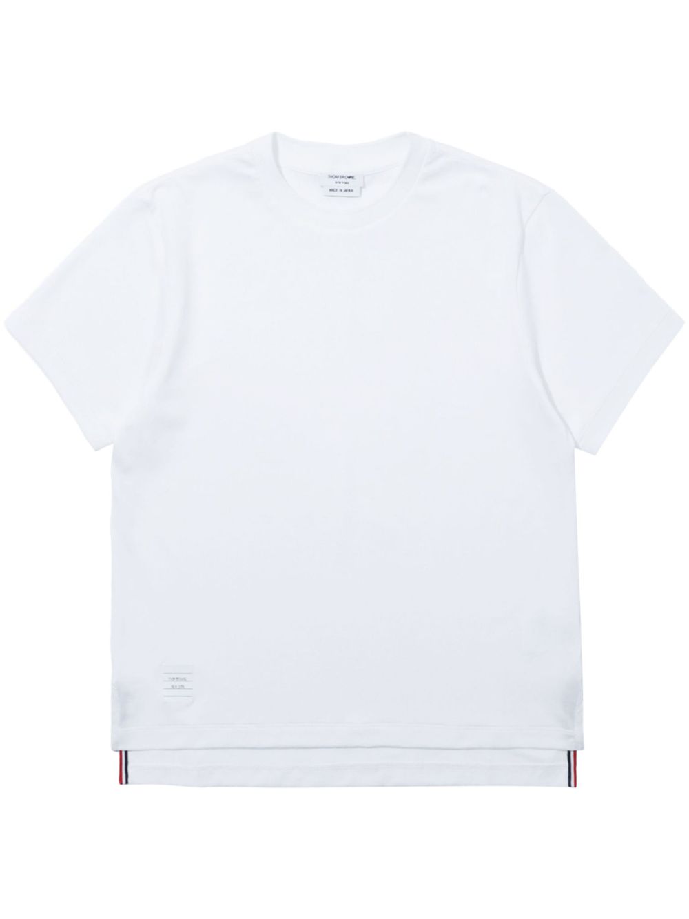 Thom Browne side slits relaxed T-shirt - White