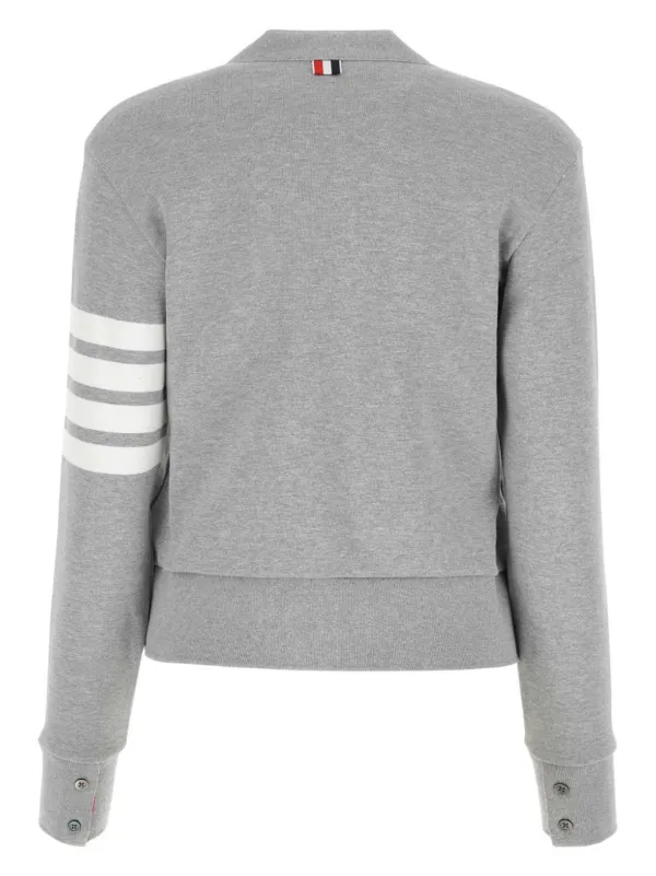 Thom Browne 4-Bar Stripe Cardigan | Grey | FARFETCH