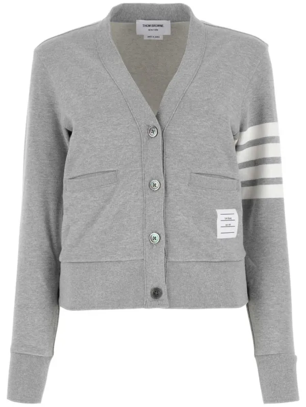 Thom Browne 4BAR Vネックカーディガン 通販 - FARFETCH
