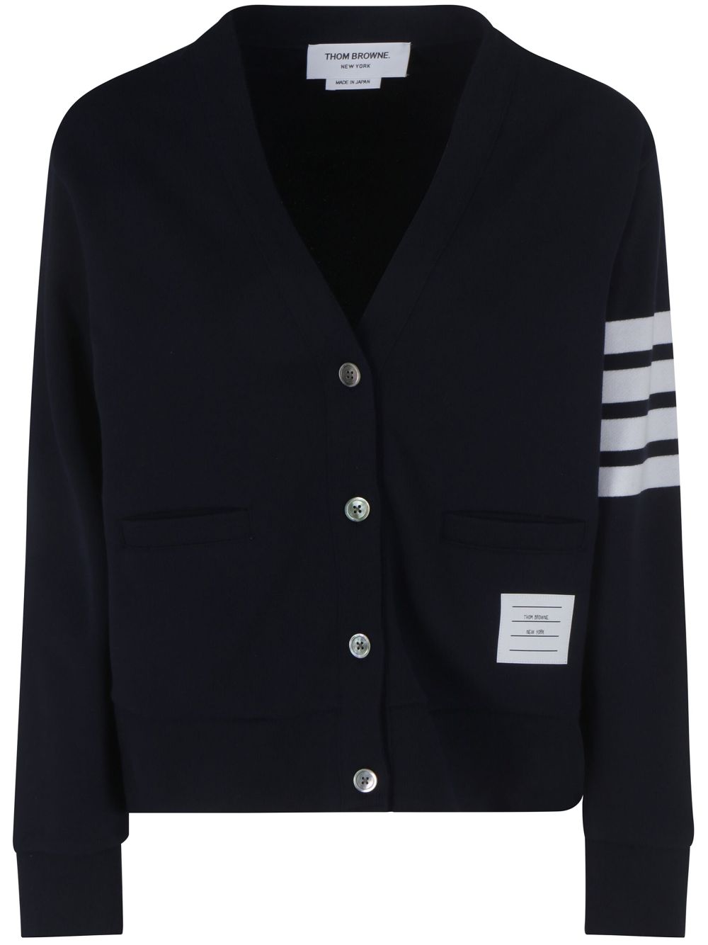 Thom Browne 4-Bar stripe cardigan - Blue