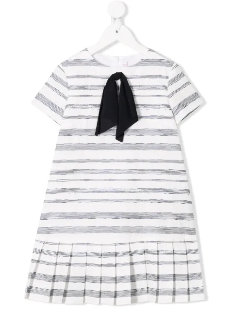 Il Gufo vestido a rayas con lazo de cinta