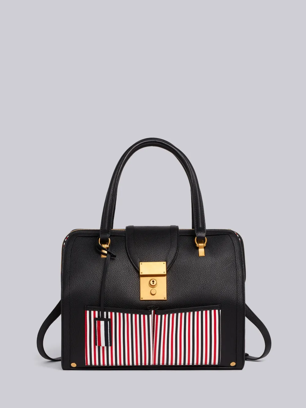 Click to view more detailed imagery on our partner's website Thom Browne Inside Out Deerskin Mrs. Thom Bag In Black