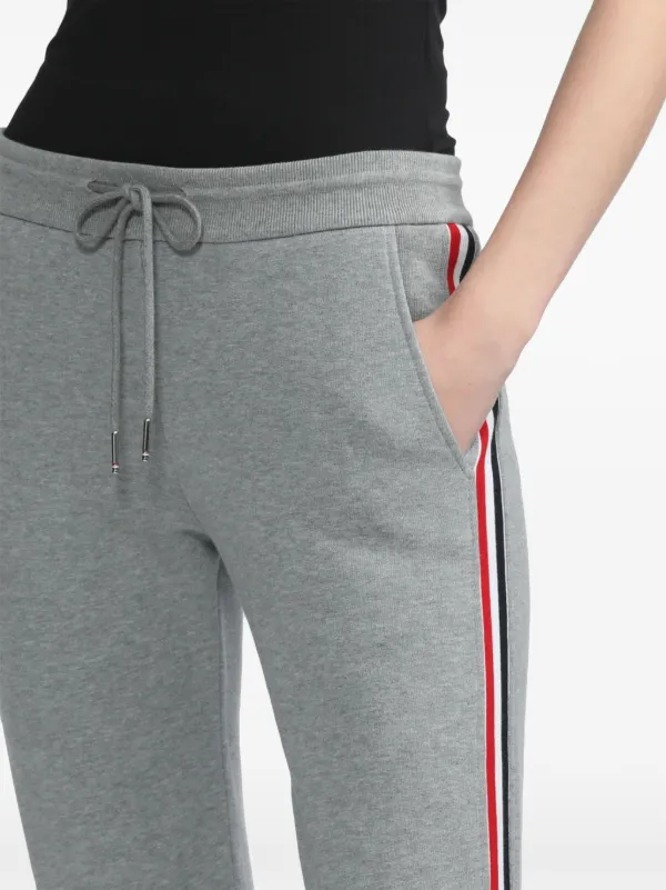 Thom Browne Classic RWB Cotton Track Pants | Grey | FARFETCH