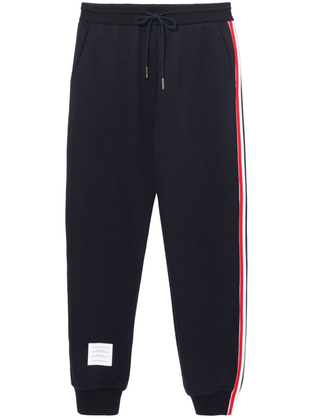 Thom Browne loopback stripe track pants - Blue