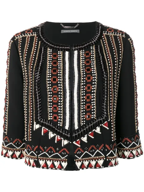 Alberta Ferretti bead embroidered jacket