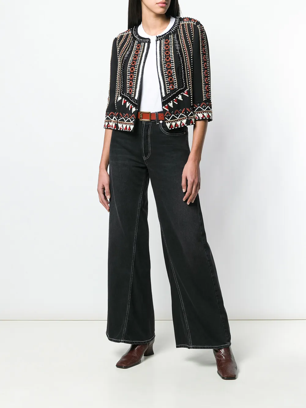 Alberta Ferretti bead embroidered jacket | Fitted Jackets | Image 2